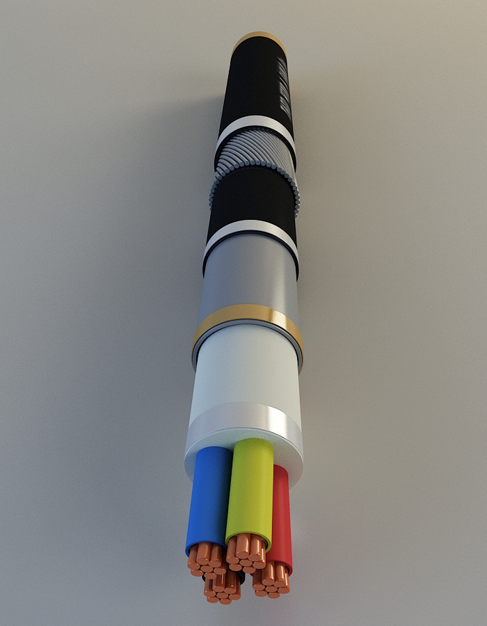 Lead sheathed and armored cables